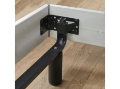 Sommier électrique De Relaxation 140x190 + Tête De Lit Imitation Frêne Blanc -Magasin de lits sommier 19461425