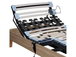 Sommier électrique Someo TPR 50 Décor Chêne Clair 90x200 -Magasin de lits sommier 19461669