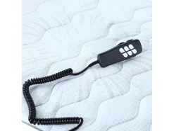 Sommier électrique De Relaxation Tout Plots Tissu Anthracite 2x70x190 -Magasin de lits sommier 19471575