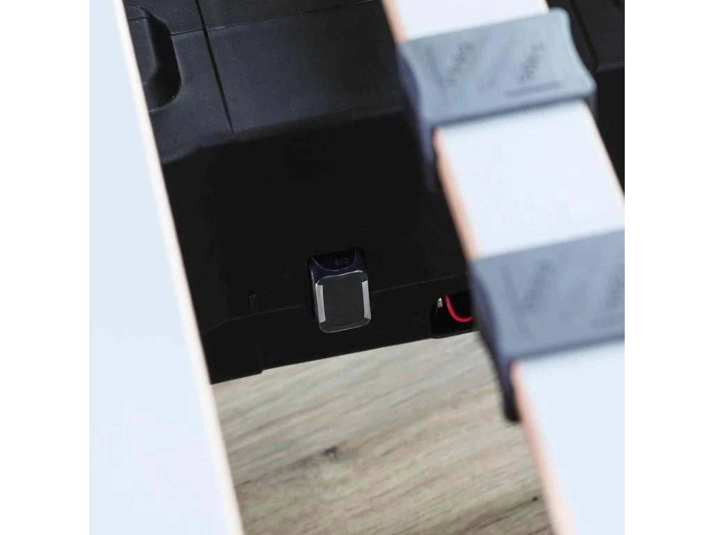 Sommier électrique De Relaxation Tout Lattes Tissu Taupe 2x80x200 5 Sommier électrique De Relaxation Tout Lattes Tissu Taupe 2x80x200 – Image 5