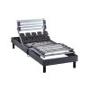 Sommier électrique De Relaxation Lattes + Plots Tissu Anthracite 70x190