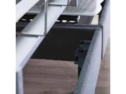 Sommier électrique De Relaxation Lattes + Plots Tissu Gris Clair 90x200 -Magasin de lits sommier 19478235