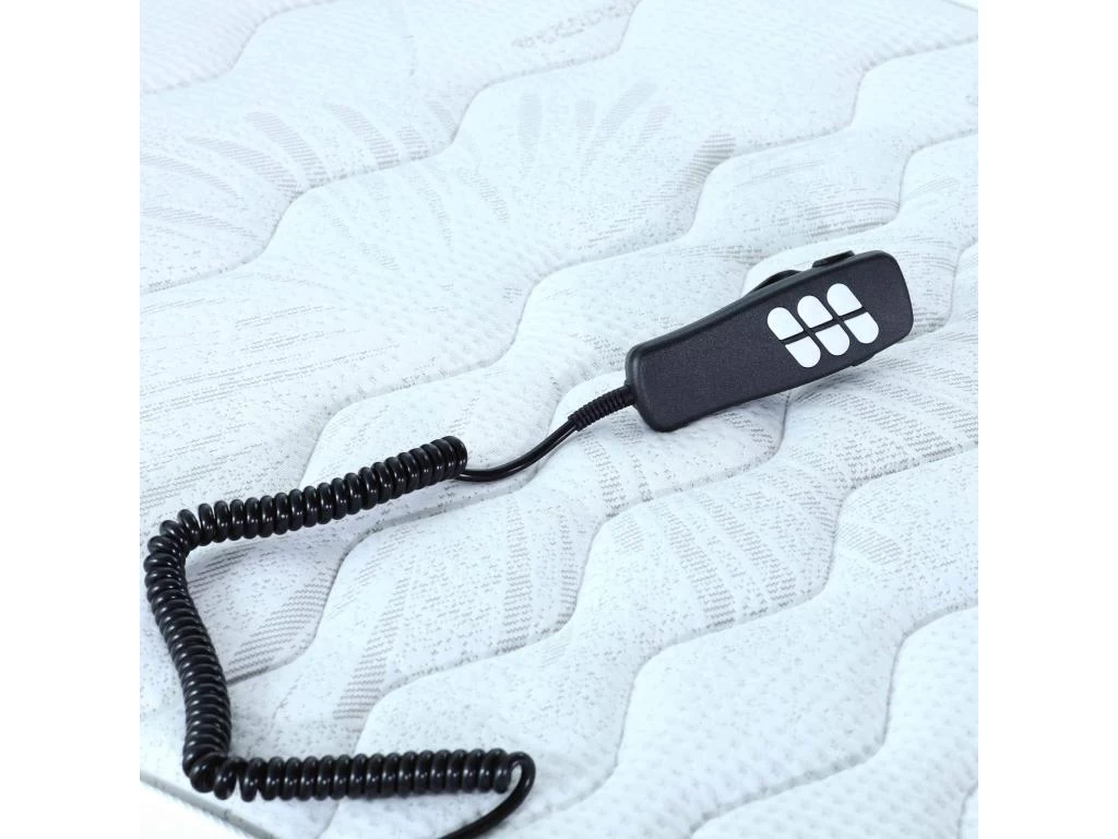 Sommier électrique De Relaxation Lattes + Plots Tissu Gris Clair 80x200 5 Sommier électrique De Relaxation Lattes + Plots Tissu Gris Clair 80x200 – Image 5