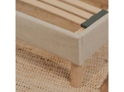 NUIT DE COTON | Sommier à Lattes En Bois LINO 180x200 Cm | Coloris Beige | Livré En Kit -Magasin de lits sommier 20908849