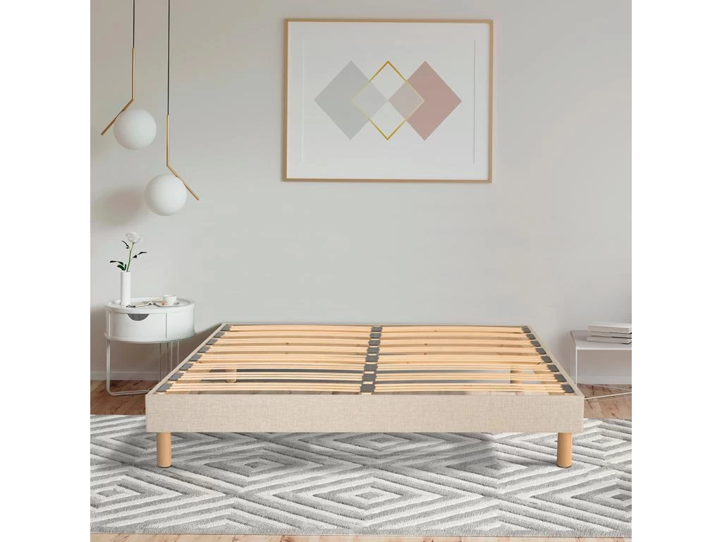 NUIT DE COTON | Sommier à Lattes En Bois LINO 140x190 Cm | Coloris Beige | Livré En Kit 2 NUIT DE COTON | Sommier à Lattes En Bois LINO 140x190 Cm | Coloris Beige | Livré En Kit – Image 2