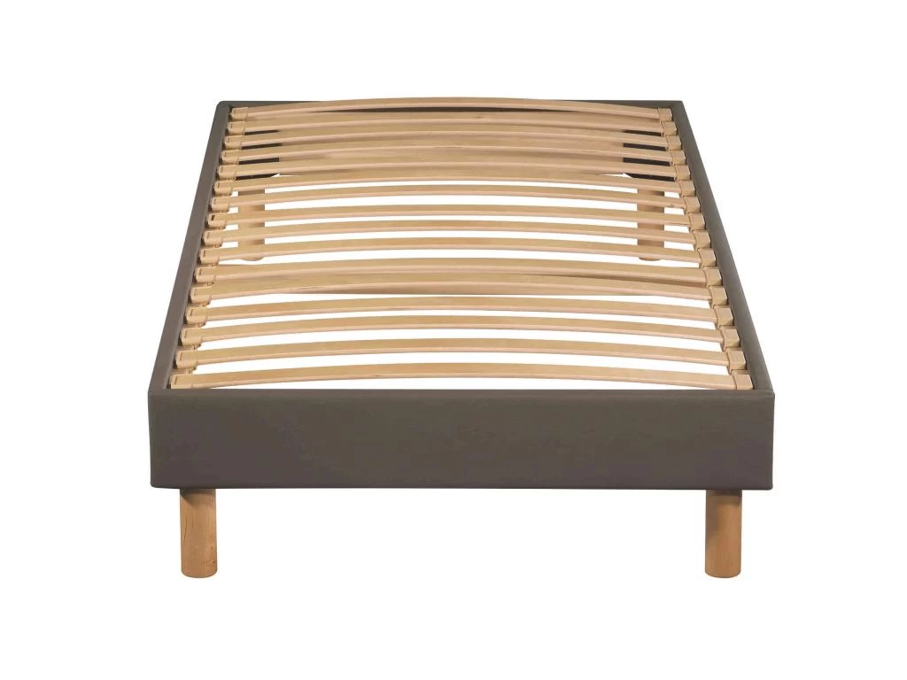 Sommier En Kit Enduit Taupe à Lattes Merinos 140x190 2 Sommier En Kit Enduit Taupe à Lattes Merinos 140x190 – Image 2