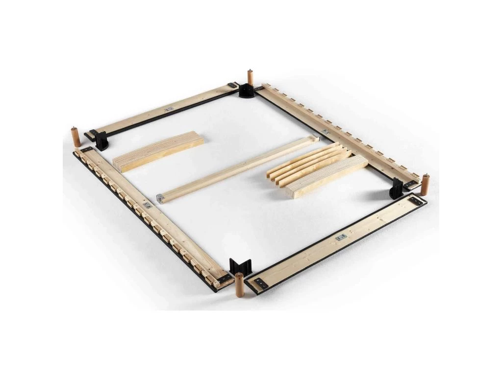 Sommier En Kit Enduit Taupe à Lattes Merinos 140x190 4 Sommier En Kit Enduit Taupe à Lattes Merinos 140x190 – Image 4