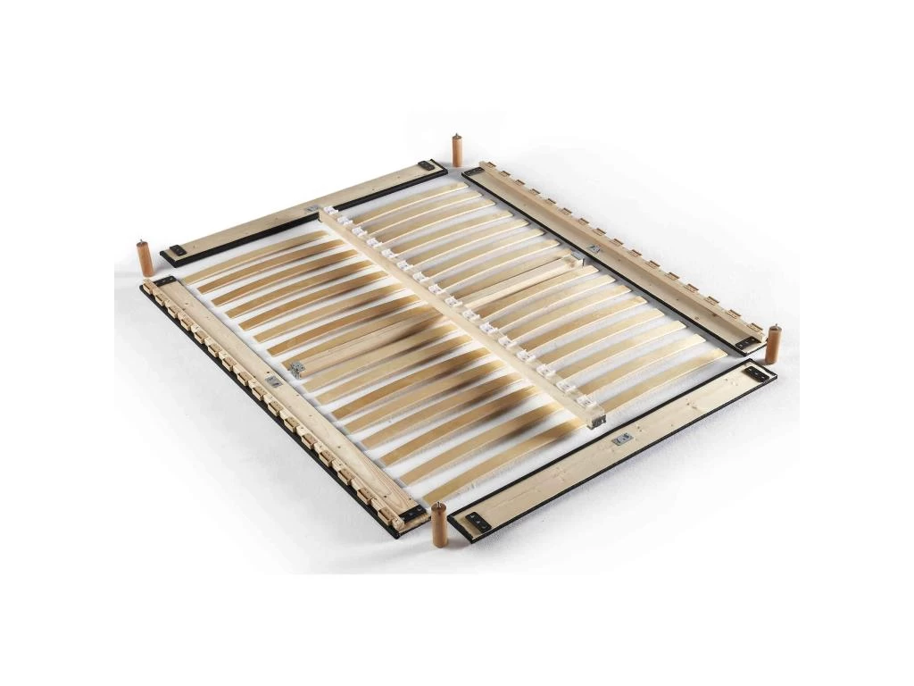 Sommier En Kit Enduit Taupe à Lattes Merinos 140x190 5 Sommier En Kit Enduit Taupe à Lattes Merinos 140x190 – Image 5