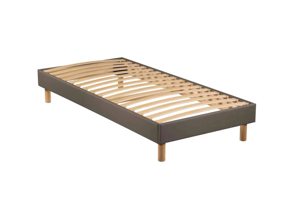 Sommier En Kit Enduit Taupe à Lattes Merinos 140x190 6 Sommier En Kit Enduit Taupe à Lattes Merinos 140x190 – Image 6
