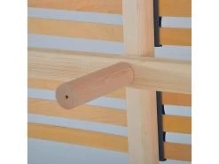 OLYMPE LITERIE | Sommier à Lattes En Bois KIT15 200x220 Cm | Coloris Gris Anthracite | Livré En Kit -Magasin de lits sommier 22723285