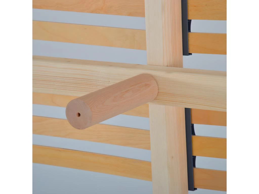 OLYMPE LITERIE | Sommier à Lattes En Bois KIT15 200x200 Cm | Coloris Gris Anthracite | Livré En Kit 5 OLYMPE LITERIE | Sommier à Lattes En Bois KIT15 200x200 Cm | Coloris Gris Anthracite | Livré En Kit – Image 5