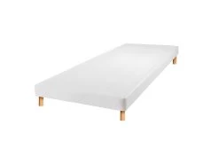 BELLECOUR LITERIE | Sommier Tapissier CAPUCINE 80x200 Cm | Epaisseur 13 Cm | Blanc (pieds Non Inclus) -Magasin de lits sommier 22723611