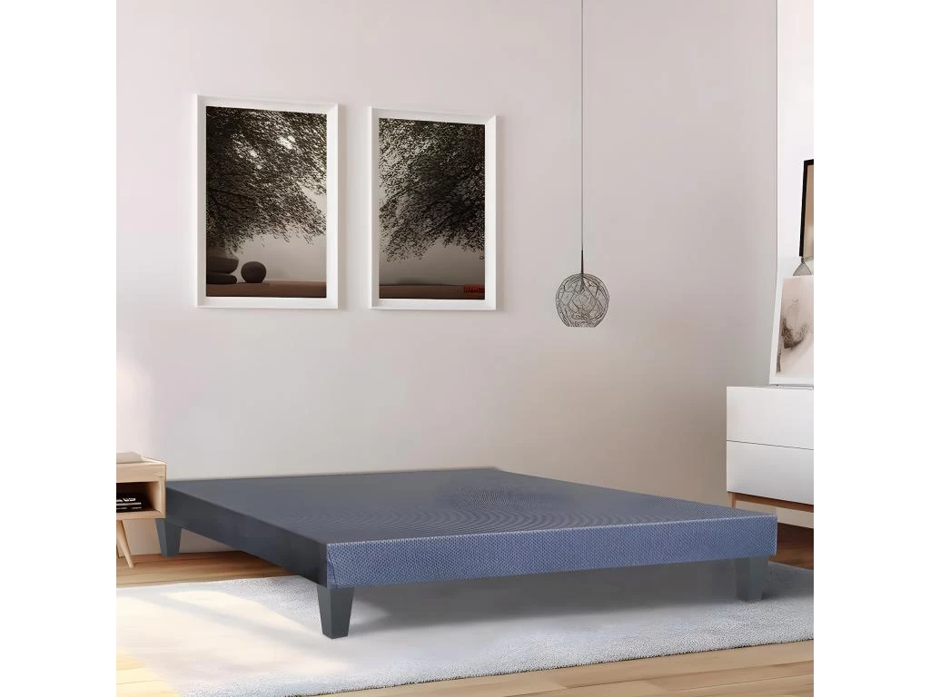 OLYMPE LITERIE | Sommier En Bois TAPISSIER KIT 140x200 Cm | Coloris Gris Ciment | Livré En Kit 2 OLYMPE LITERIE | Sommier En Bois TAPISSIER KIT 140x200 Cm | Coloris Gris Ciment | Livré En Kit – Image 2