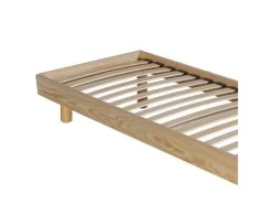 NEOKIT - Sommier Démontable 90x200cm Bois Massif Vernis Naturel -Magasin de lits sommier 9002501