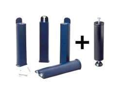 ALTOLATTES - Pack Sommier 2x20 Lattes 140x190cm + Pieds Bleus + Pied Central -Magasin de lits sommier 9002581