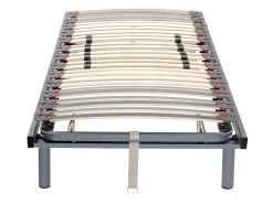 Sommier De Relaxation Manuel Monté Sur Tenons, 3 Plans De Couchage, Fermeté Réglable Par Curseurs - 80 X 200 Cm - RUOTI De DREAMEA -Magasin de lits sommier 96